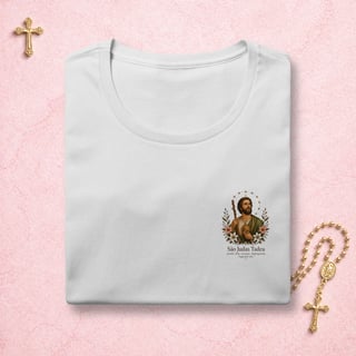 São Judas Tadeu Floral - Feminina Estampa Pequena 