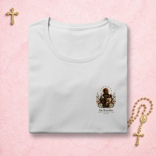 São Benedito Floral - Feminina Estampa Pequena