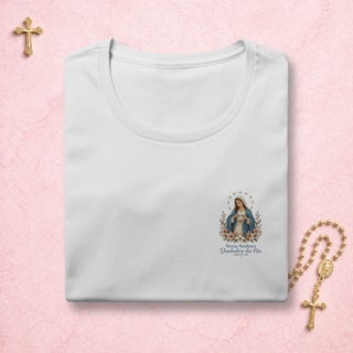 Nossa Senhora Desatadora dos Nós Floral - Feminina Estampa Pequena