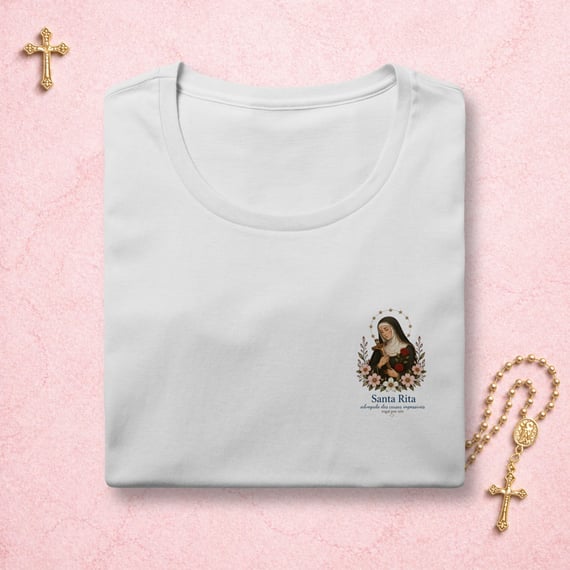 Santa Rita Floral - Feminina Estampa Pequena