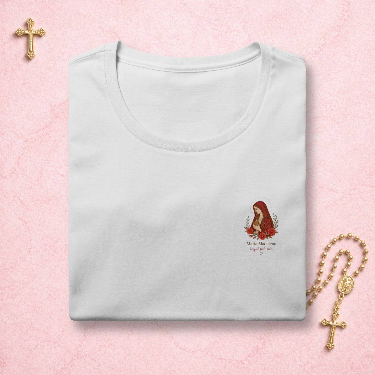 Nome do produto: Maria Madalena Floral - Feminina Estampa Pequena