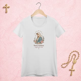 Nossa Senhora Floral - Feminina Estampa Central