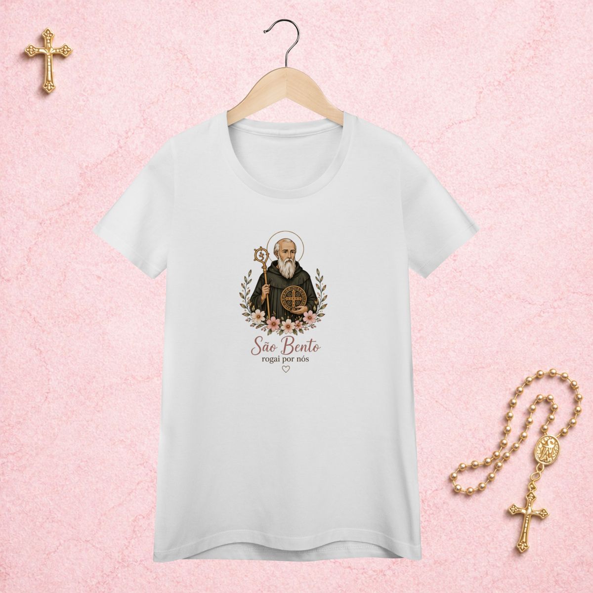 Nome do produto: São Bento Floral - Feminina Estampa Central