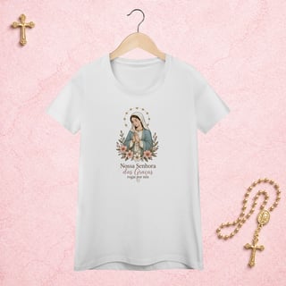 Nossa Senhora das Graças Floral - Feminina Estampa Central