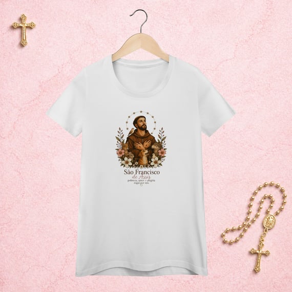 São Francisco Floral - Feminina Estampa Central