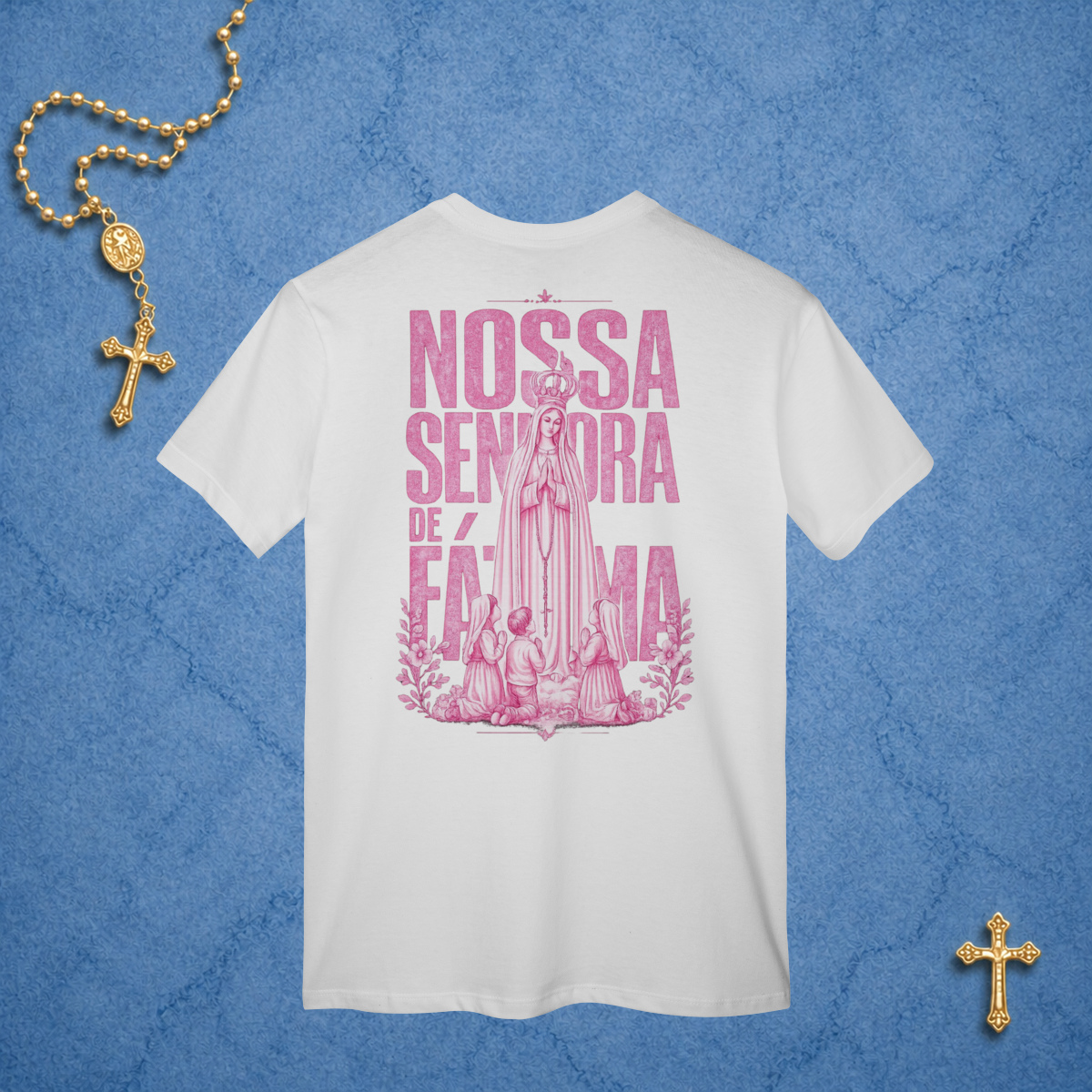 Nossa Senhora de Fátima Rosa - Costas