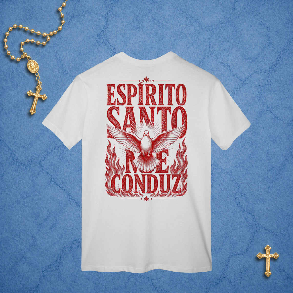 Espírito Santo Me Conduz Vermelho - Costas