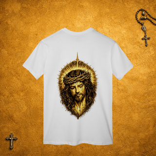 Nome do produto Jesus Cristo Coroa - Costas Dourada