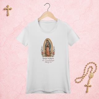 Nossa Senhora Guadalupe Floral - Feminina Estampa Central