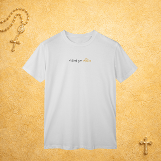 Nome do produto É lindo ser católico (centro) - Escrita Minimalista