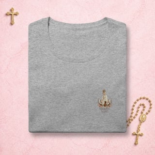 Nome do produto Nossa Senhora de Fátima Floral - Feminina Estampa Pequena