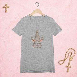 Nome do produto Nossa Senhora Floral - Feminina Estampa Central