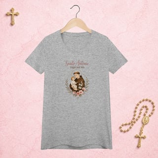 Nome do produto Santo Antônio Floral - Feminina Estampa Central