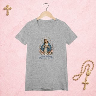 Nome do produto Nossa Senhora Desatadora dos Nós Floral - Feminina Estampa Central
