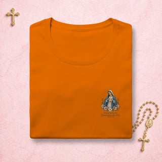 Nome do produto Nossa Senhora Desatadora dos Nós Floral - Feminina Estampa Pequena