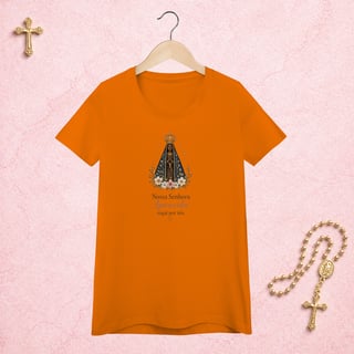 Nome do produto Nossa Senhora Aparecida Floral - Feminina Estampa Central
