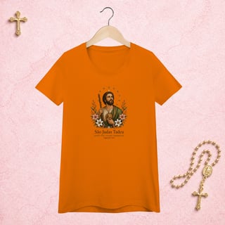Nome do produto São Judas Tadeu Floral - Feminina Estampa Central