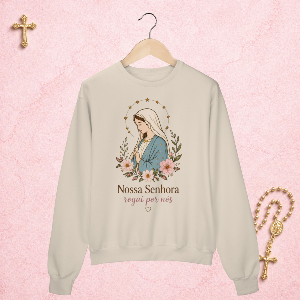 Moletom - Nossa Senhora Floral
