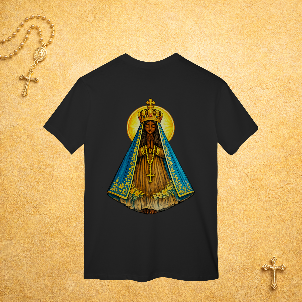 Nome do produto: Nossa Senhora Aparecida - Costas Colorida