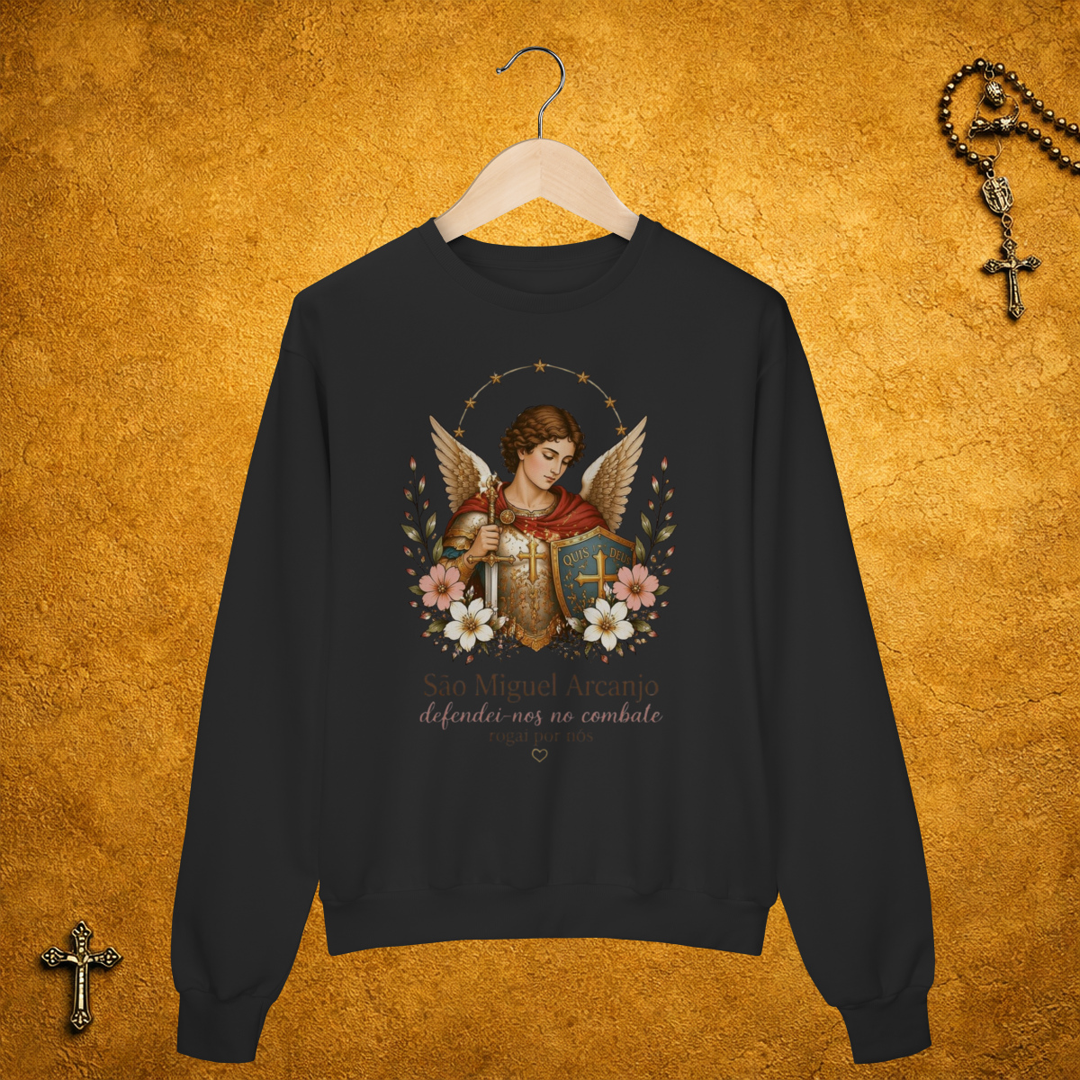 Moletom - São Miguel Arcanjo Floral