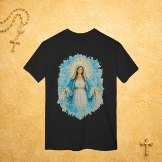 Nome do produto Nossa Senhora das Graças Fundo Azul - Costas Colorida