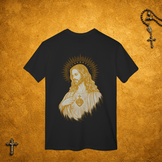 Nome do produto Jesus Cristo Traços Brancos - Costas Dourada