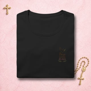 Nome do produto Deus Cuida Floral - Feminina Estama Pequena