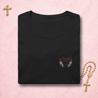 Nome do produto Amada por Deus Floral - Feminina Estampa Pequena