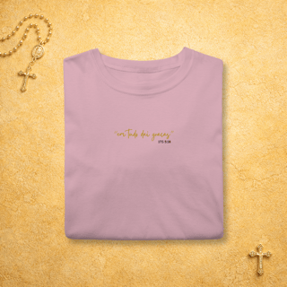 Nome do produto Em Tudo Dai Graças - Escrita Minimalista