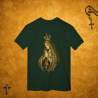 Nome do produto Nossa Senhora Traços Pretos - Costas Dourada