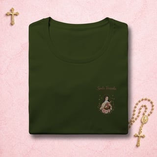 Nome do produto Santa Teresinha Floral - Feminina Estampa Pequena