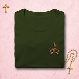 Nome do produto São Judas Tadeu Floral - Feminina Estampa Pequena 