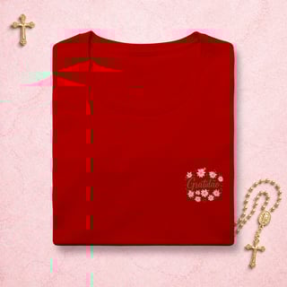 Nome do produto Gratidão Floral - Feminina estampa pequena