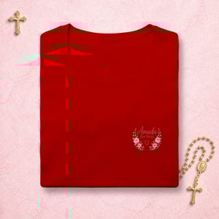 Nome do produto Amada por Deus Floral - Feminina Estampa Pequena