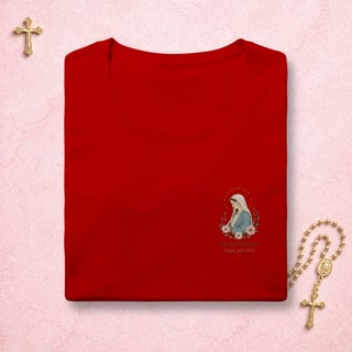 Nome do produto Nossa Senhora Floral - Feminina Estampa Pequena