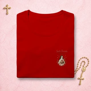 Nome do produto Santa Teresinha Floral - Feminina Estampa Pequena