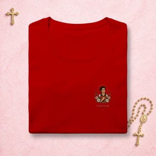 Nome do produto Carlo Acutis Floral - Feminina Estampa Pequena