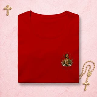 Nome do produto São Judas Tadeu Floral - Feminina Estampa Pequena 