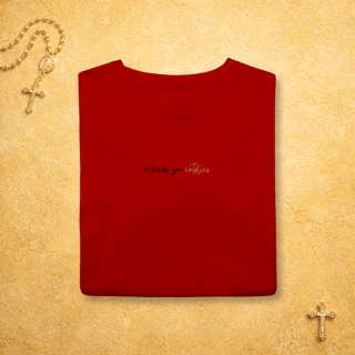 Nome do produto É lindo ser católico (centro) - Escrita Minimalista