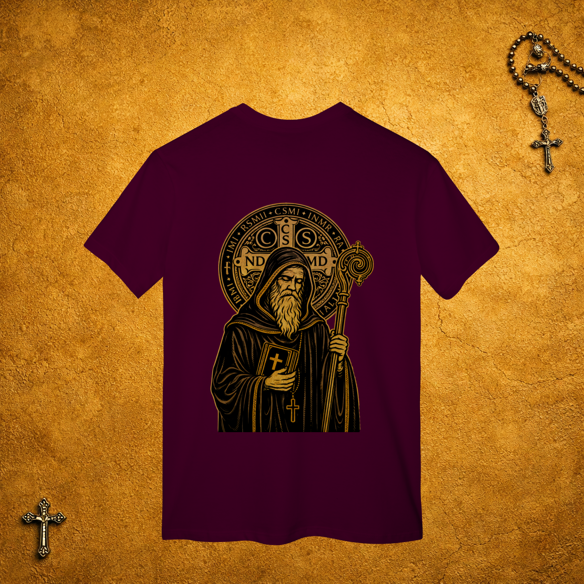 Nome do produto São Bento Traços Pretos - Costas Dourada