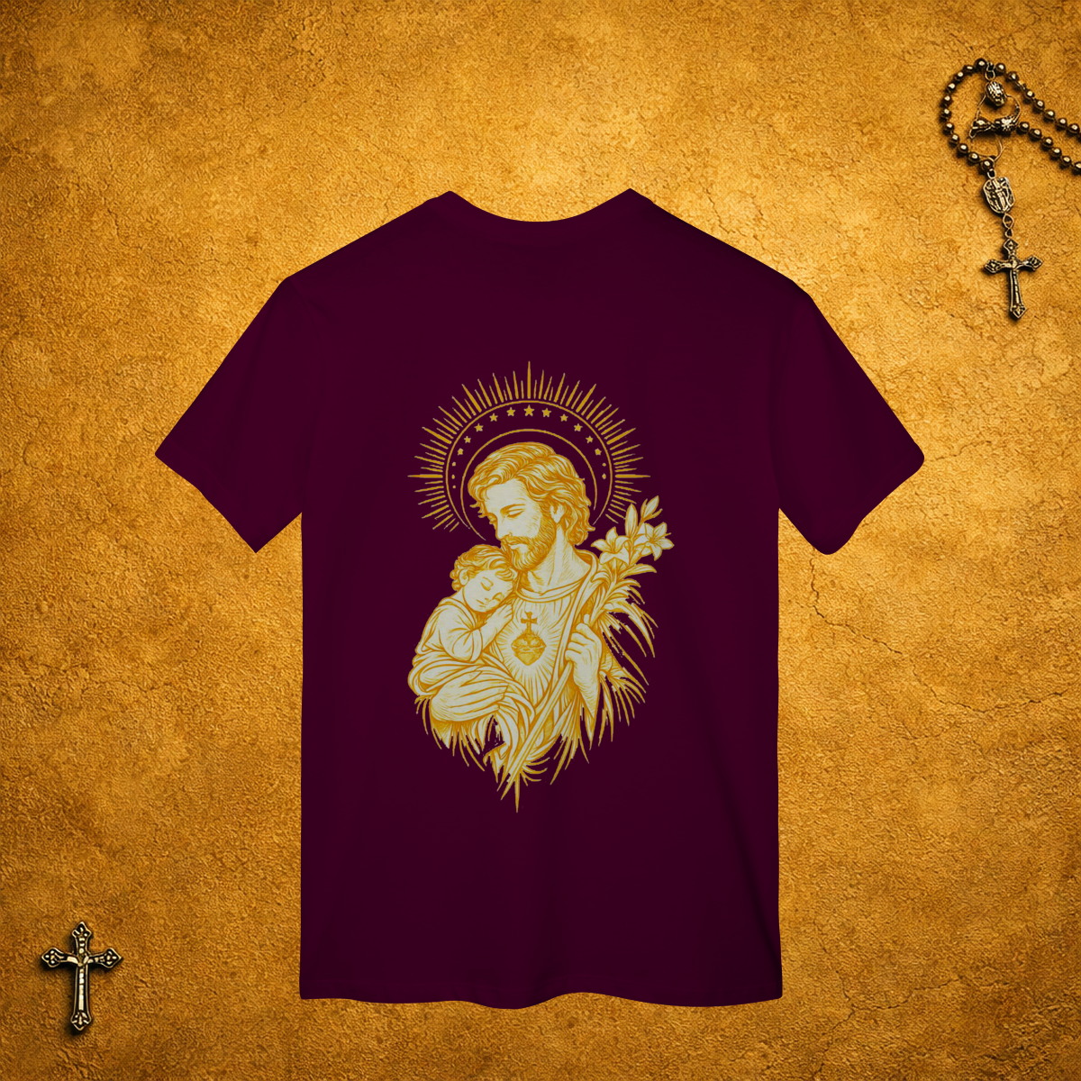 Nome do produto São José Traços Brancos - Costas Dourada