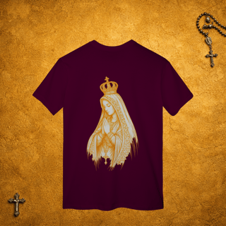 Nome do produto Nossa Senhora Traços Brancos - Costas Dourada