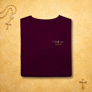 Nome do produto É lindo ser católico - Escrita Minimalista