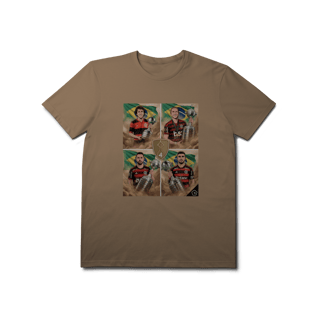 Camiseta Flamengo Legacy: As 4 Glórias - Edição Limitada Sand (Algodão Prime)