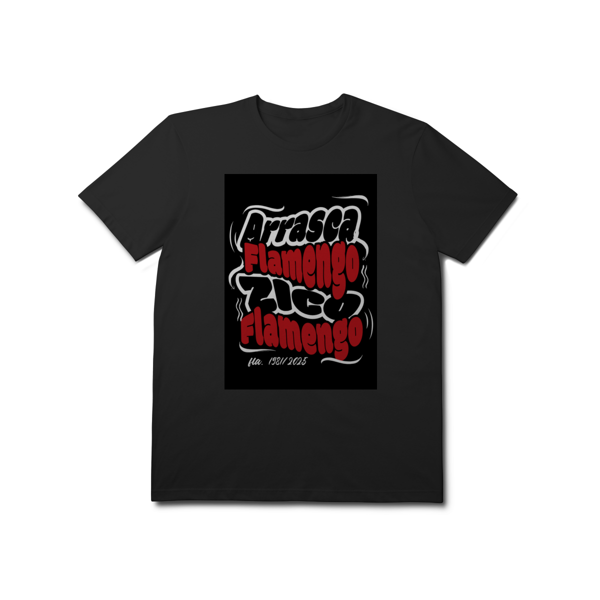 Nome do produto: Camiseta Legado Rubro-Negro: De Zico a Arrascaeta (Edição Street 81/25)