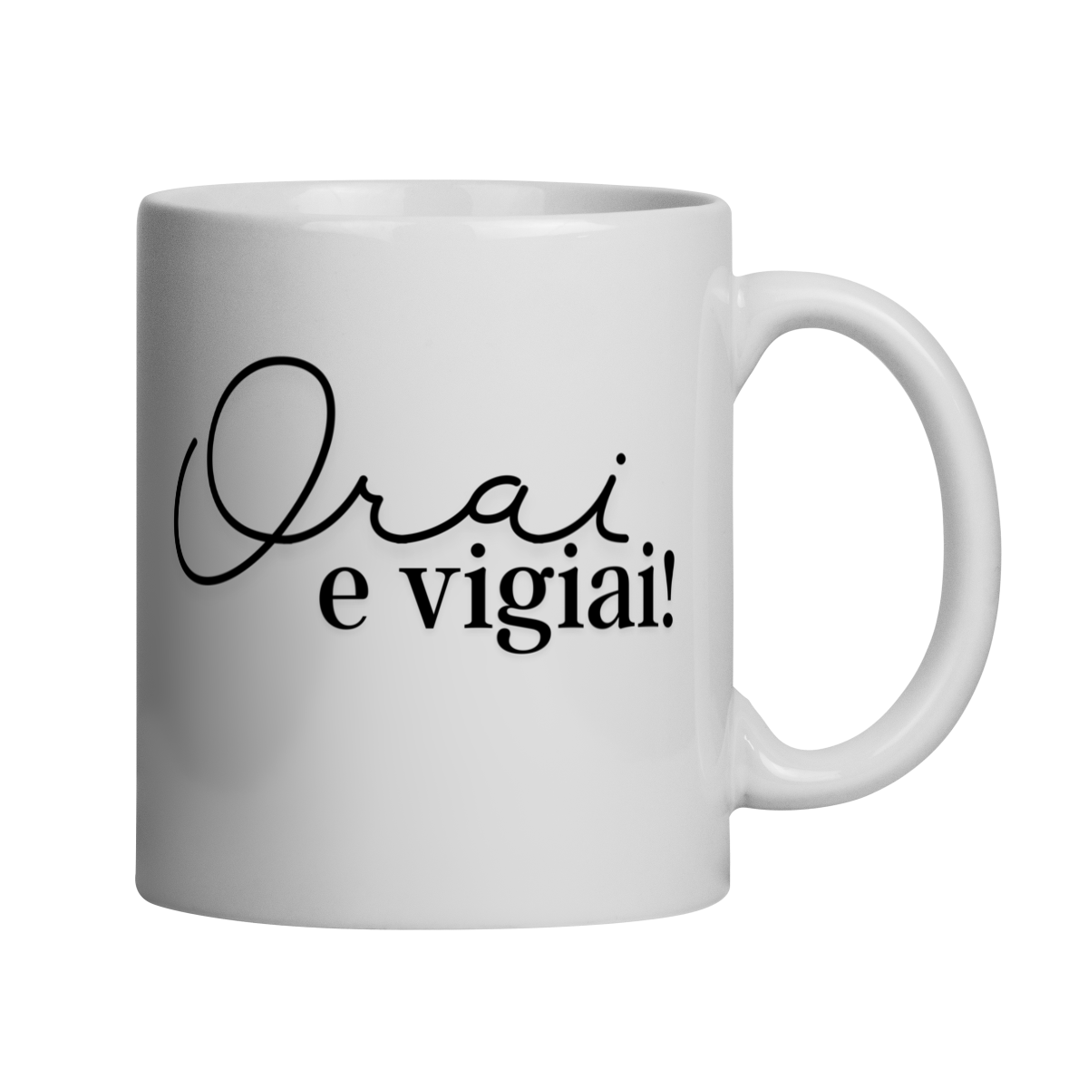 Nome do produto: Caneca Orai e Vigiai