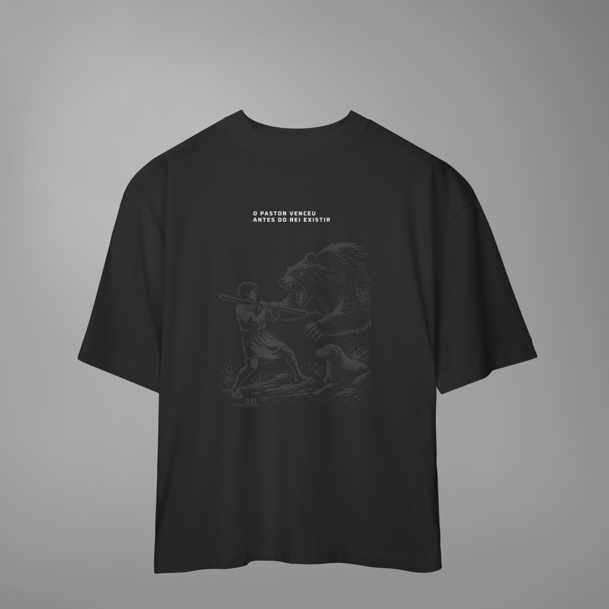 Nome do produto: CAMISETA OVERSIZED ANTES DO REI