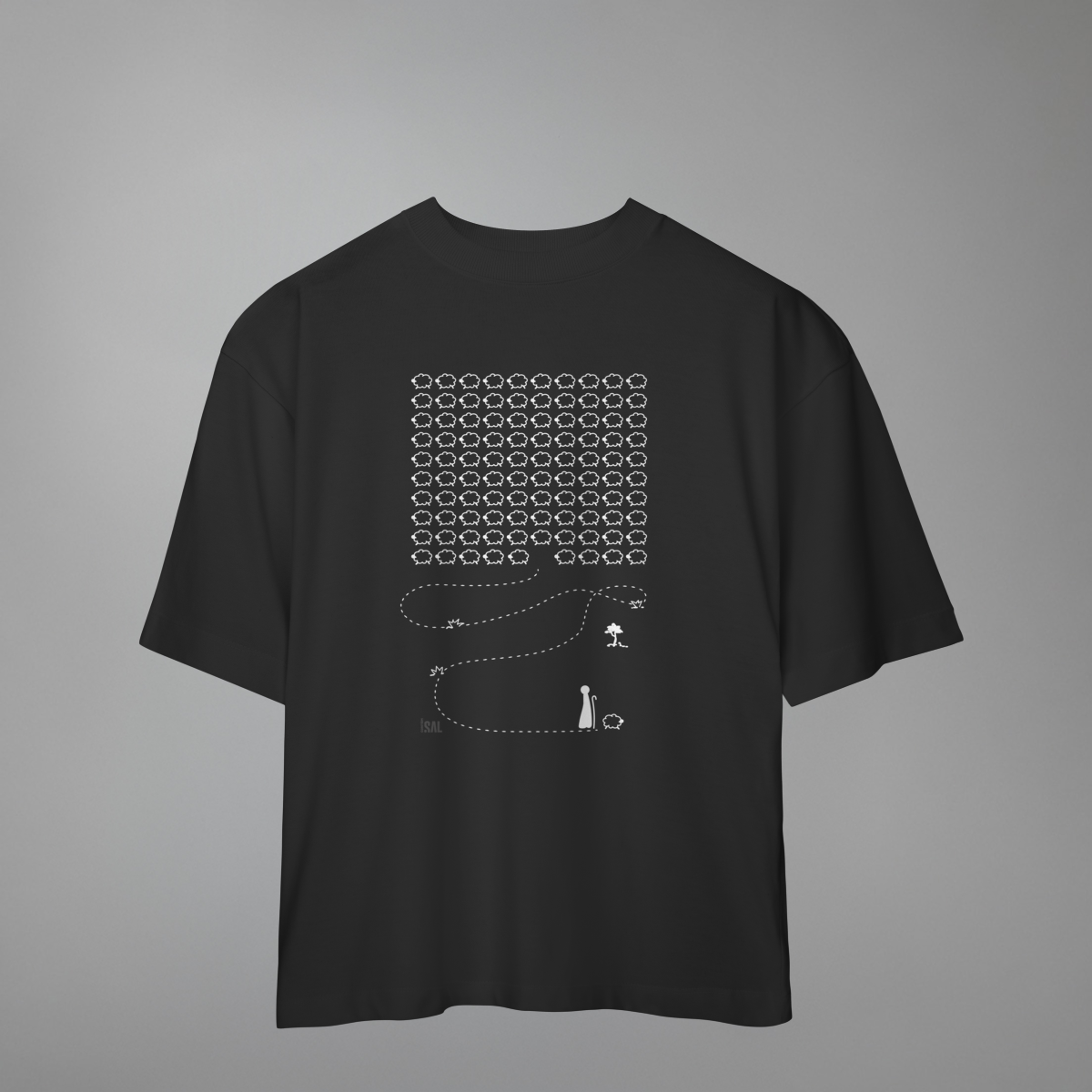 Nome do produto: CAMISETA OVERSIZED BOM PASTOR