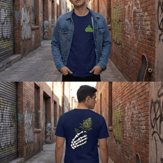 Nome do produto T-Shirt Quality Rua Verde — Estampa que floresce resistência
