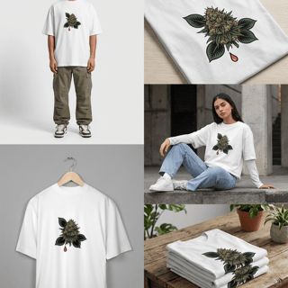 Nome do produto Oversize Rua Verde — Flor que Sangra Liberdade